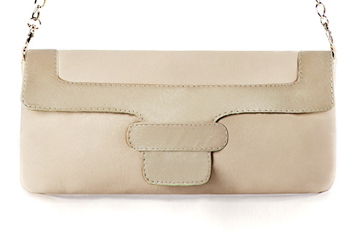Gold and champagne white matching clutch and . Wiew of clutch - Florence KOOIJMAN